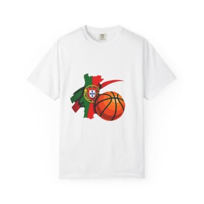 Portugal Basketball T‑Shirt — Portuguese Flag & Basketball Fan Tee