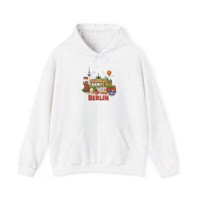 Berlin Skyline Hoodie — Colorful Travel Landmark Sweatshirt