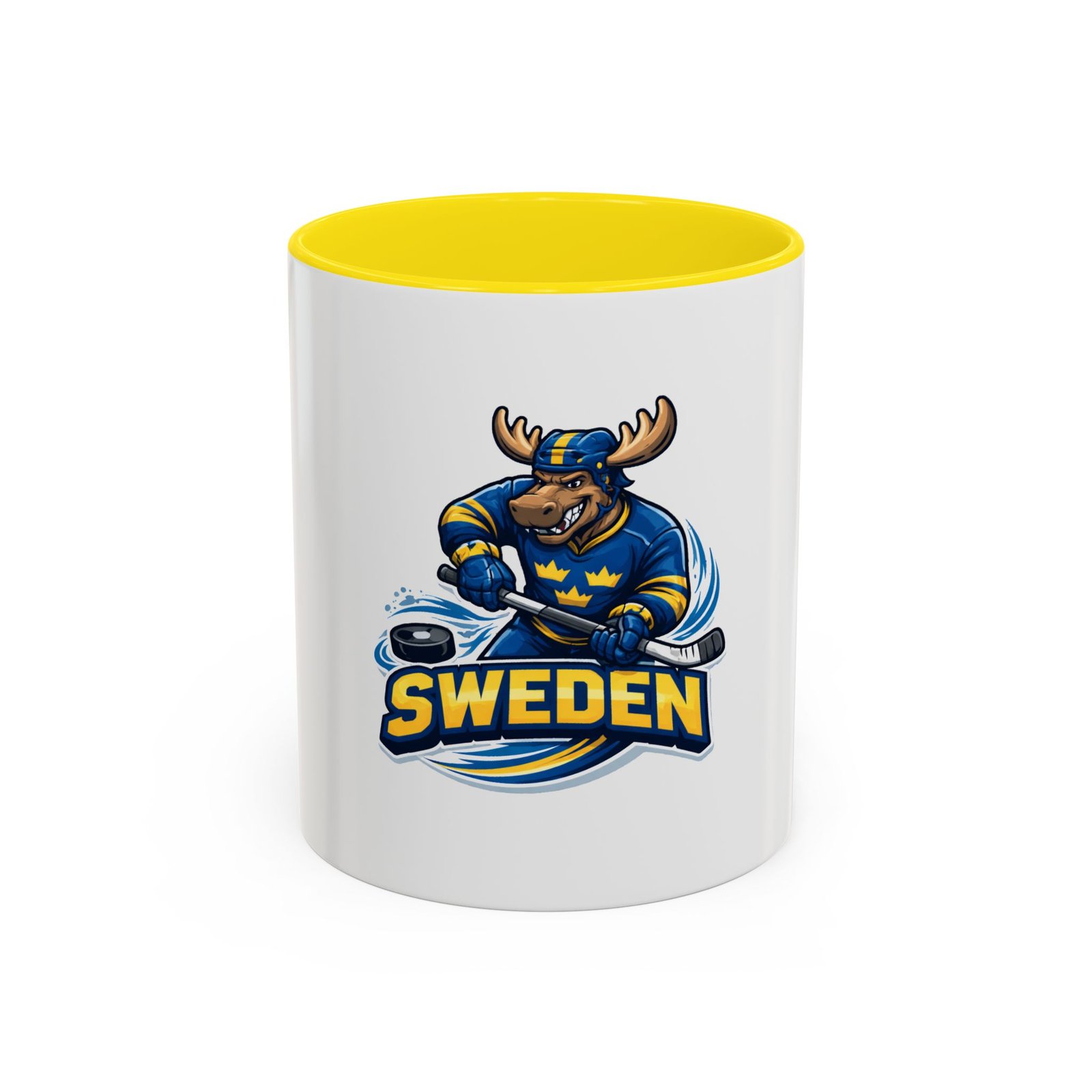 Sweden Hockey Moose Coffee Mug – Accent 11/15oz - Image 45