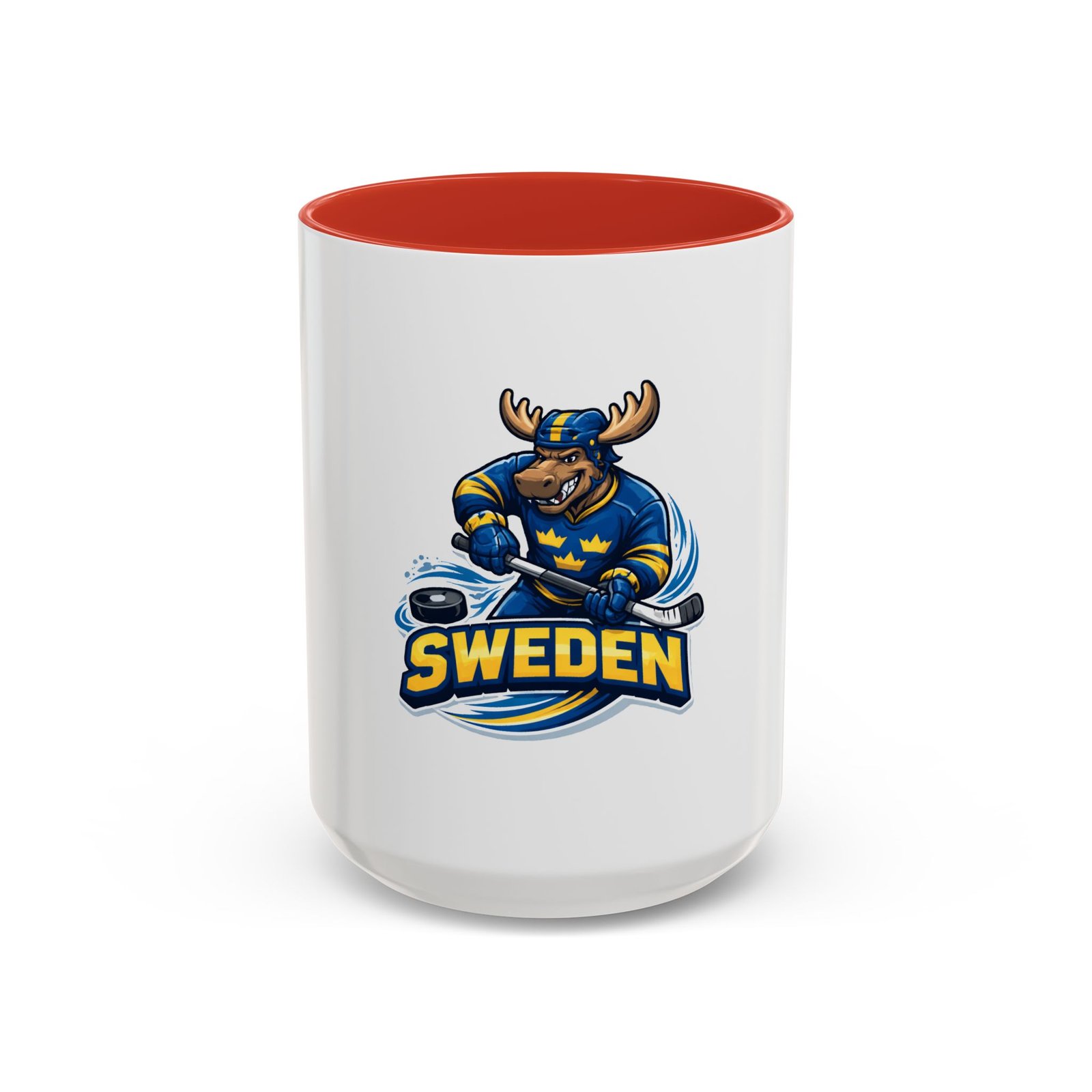 Sweden Hockey Moose Coffee Mug – Accent 11/15oz - Image 29