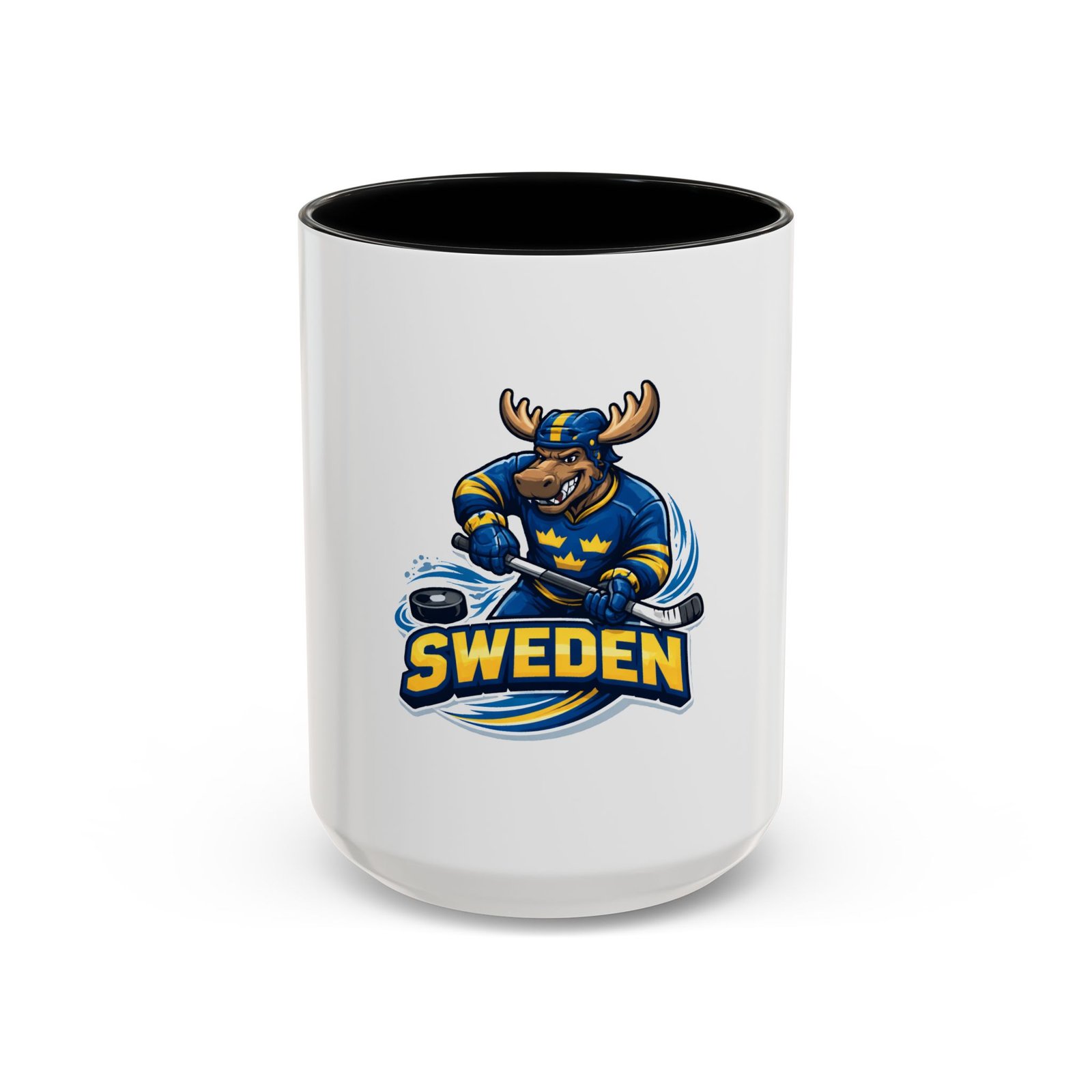 Sweden Hockey Moose Coffee Mug – Accent 11/15oz - Image 17