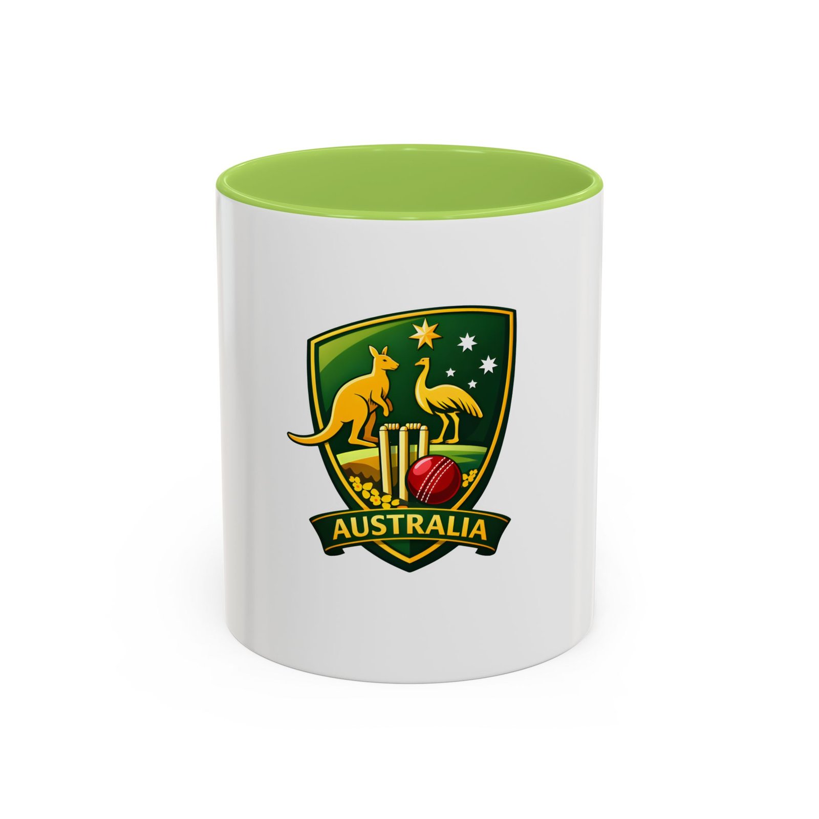 Australia Cricket Crest Accent Coffee Mug – 11/15oz - Image 57