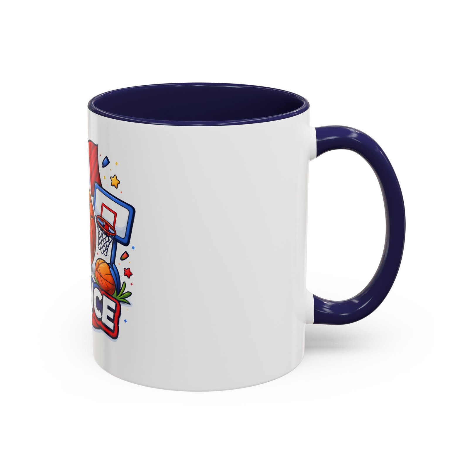 France Basketball Coffee Mug — French Flag, Basketball, Trophy Design (11/15 oz) - Image 6