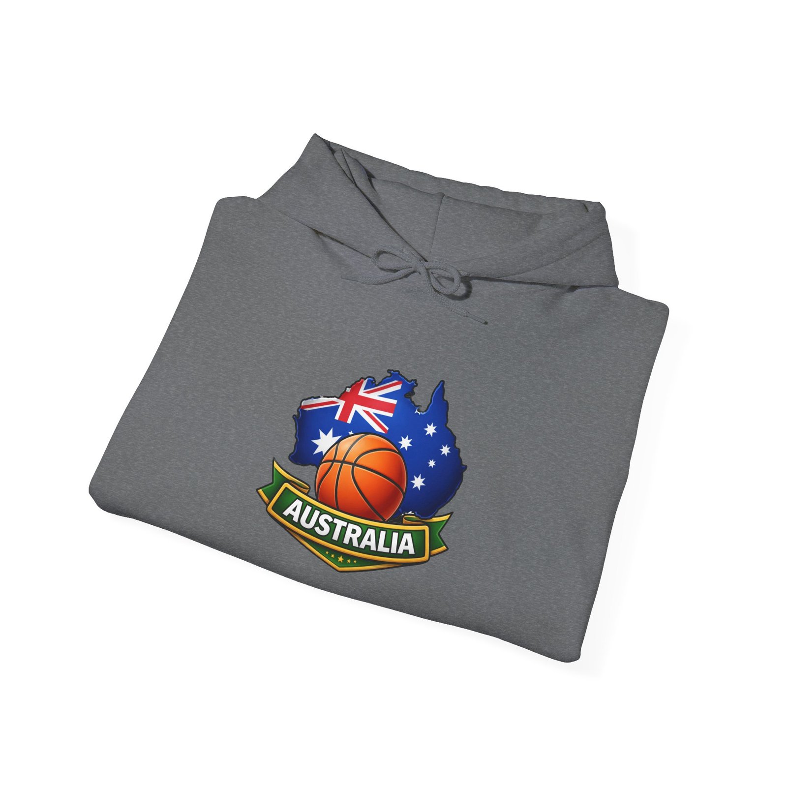 Australia Basketball Hoodie — Australian Flag Map Basketball Crest - Image 28