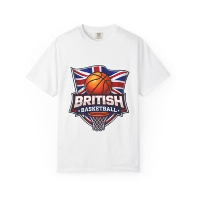 British Basketball Tee — Union Jack Basketball Logo T-Shirt
