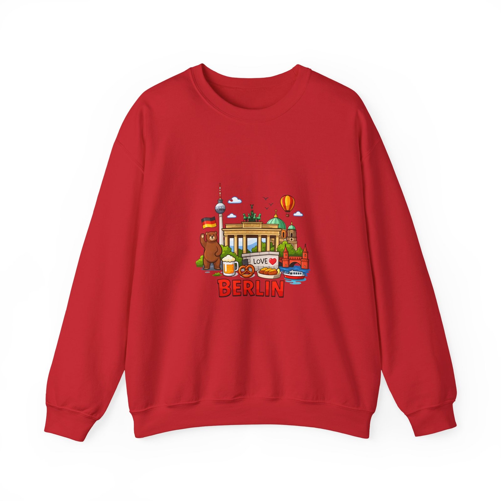 Berlin City Skyline Sweatshirt — Cute Landmark Map Tee with Brandenburger Gate & TV Tower - Image 45