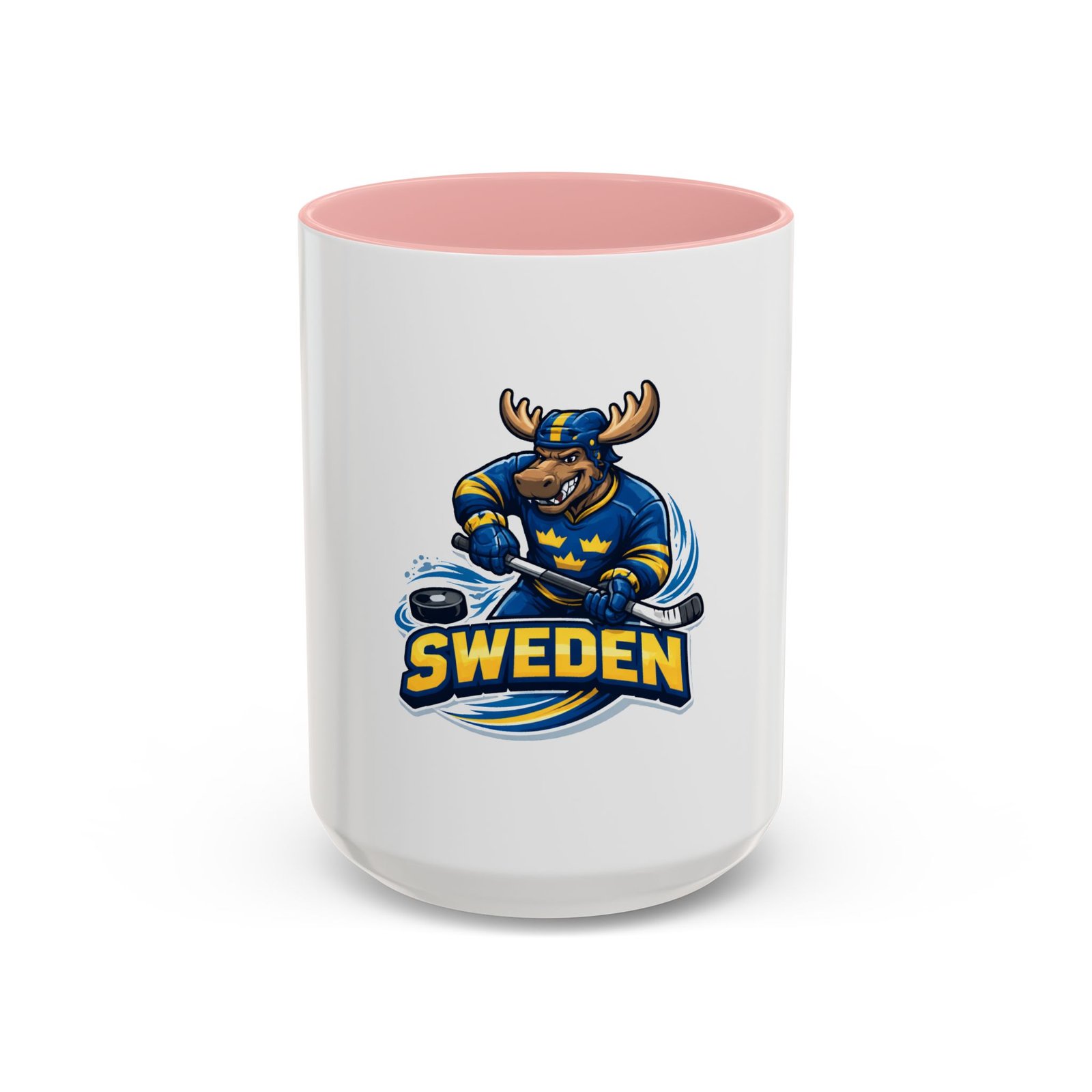 Sweden Hockey Moose Coffee Mug – Accent 11/15oz - Image 25