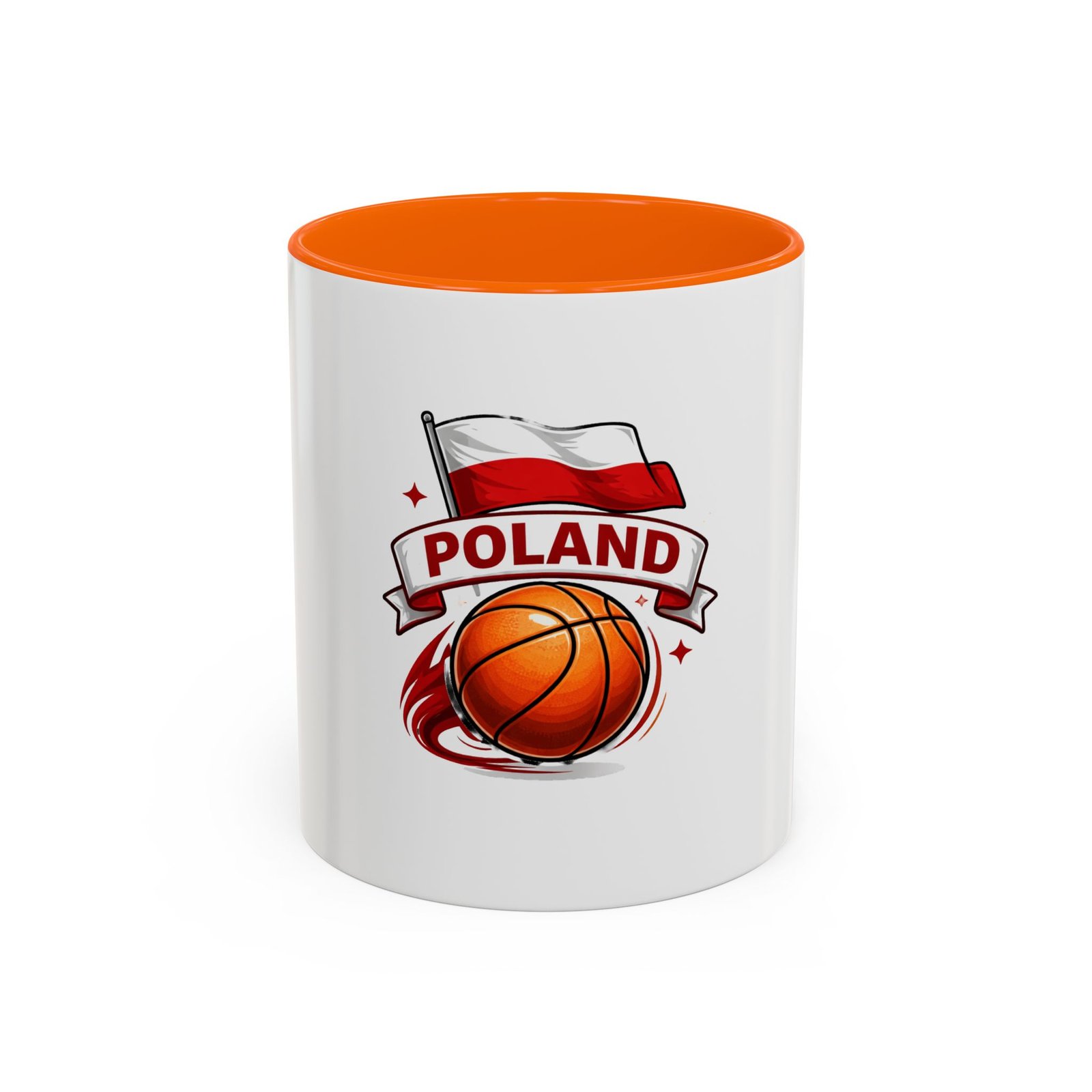 Poland Basketball Accent Coffee Mug — Polish Flag & Basketball Design (11/15oz) - Image 21