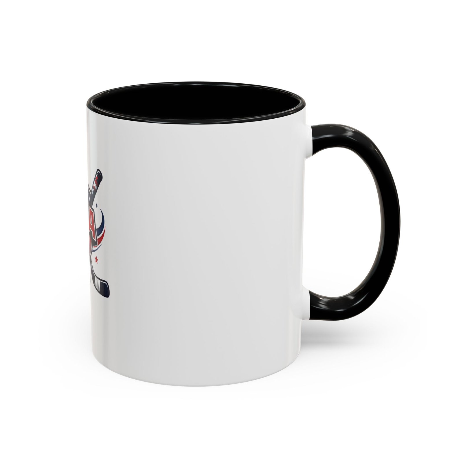 USA Hockey Crest Coffee Mug — Patriotic Ice Hockey Gift - Image 2
