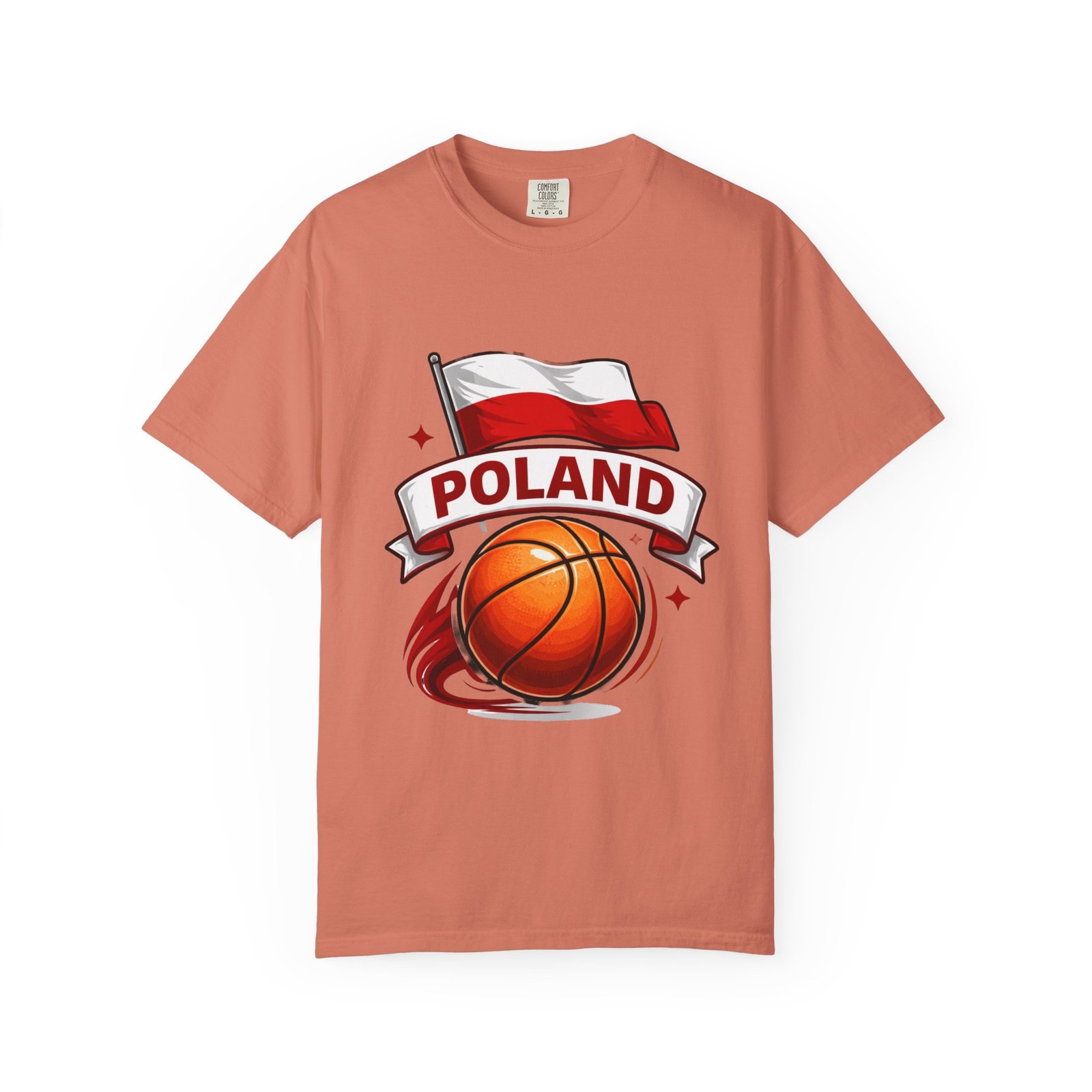 Poland Basketball T-Shirt — Polish Flag & Basketball Graphic - Image 5