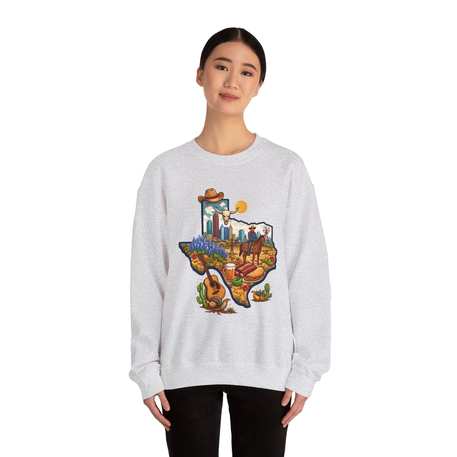 Texas Landscape Crewneck Sweatshirt — Lone Star State Scenic Design - Image 8