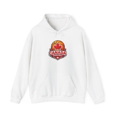 Canada Basketball Hoodie – Maple Leaf Basketball Logo Hooded Sweatshirt