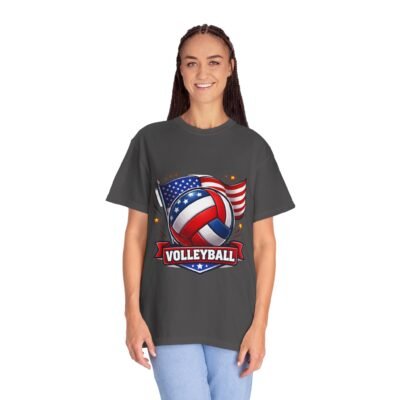 Volleyball USA Flag T-Shirt — Patriotic Volleyball Tee