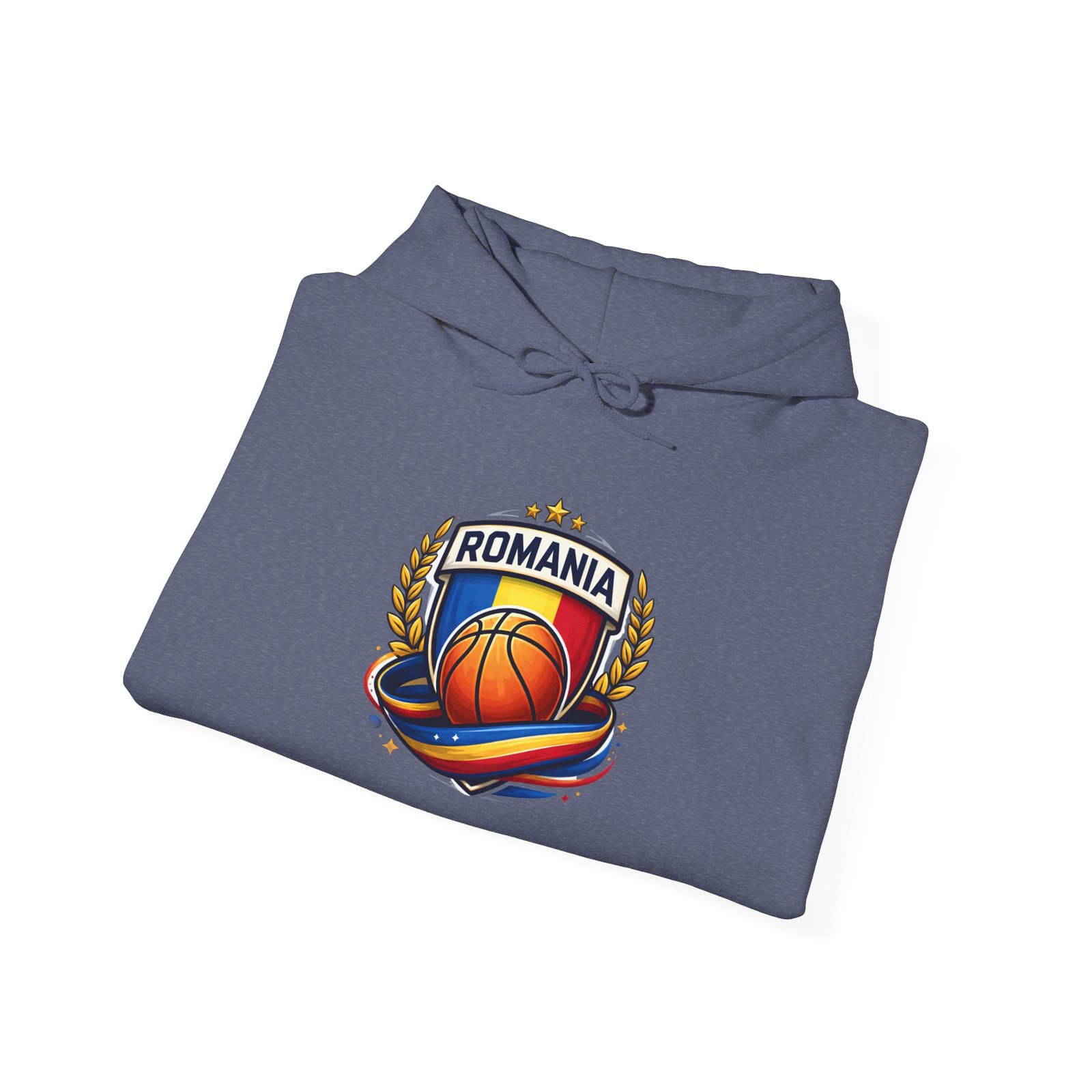 Romania Basketball Hoodie – Retro Crest Basketball Team Pullover - Image 40