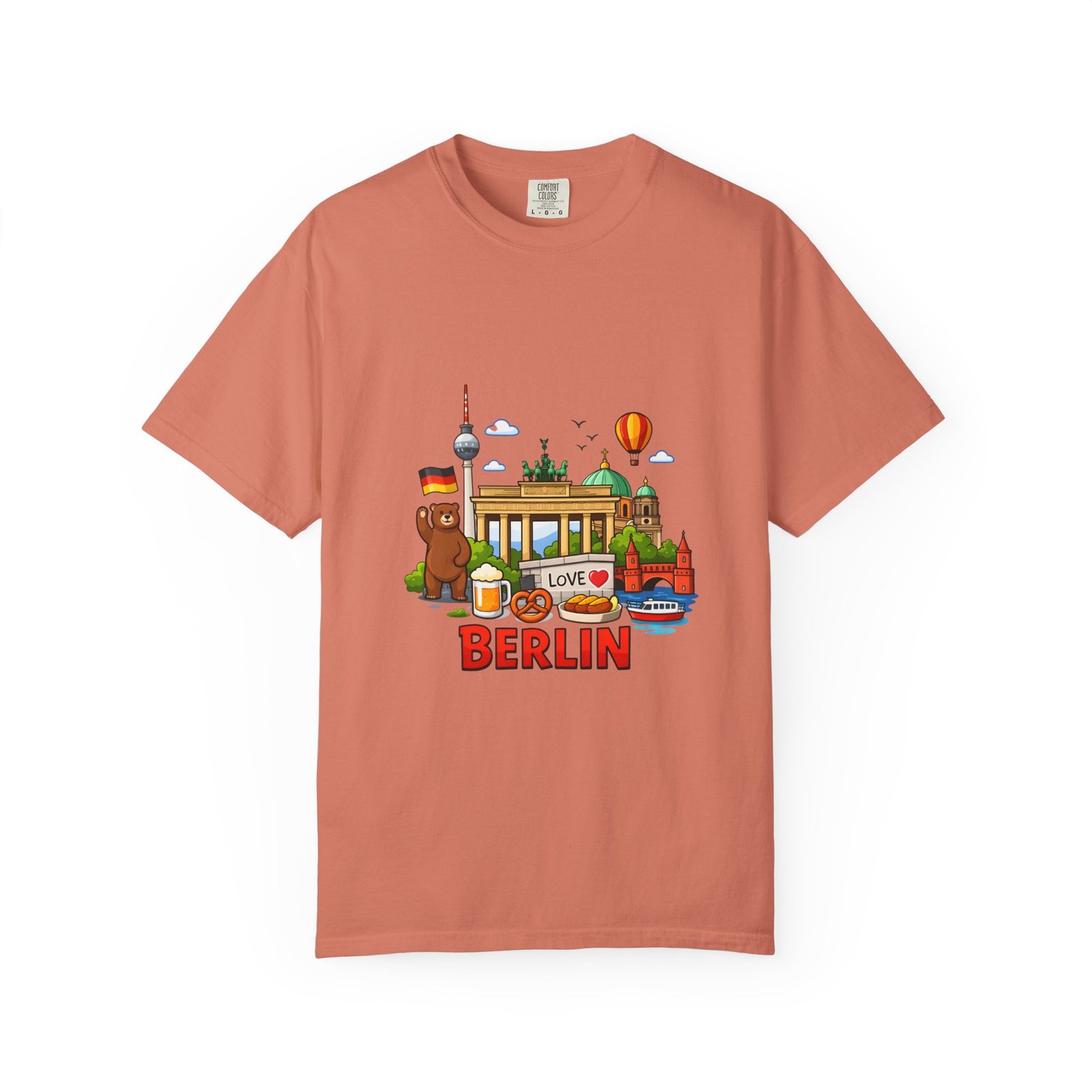 Berlin Landmark T-Shirt — Cute Cartoon Cityscape Tee - Image 5