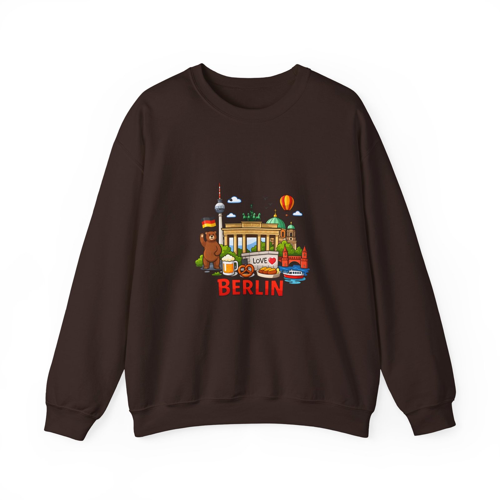 Berlin City Skyline Sweatshirt — Cute Landmark Map Tee with Brandenburger Gate & TV Tower - Image 25
