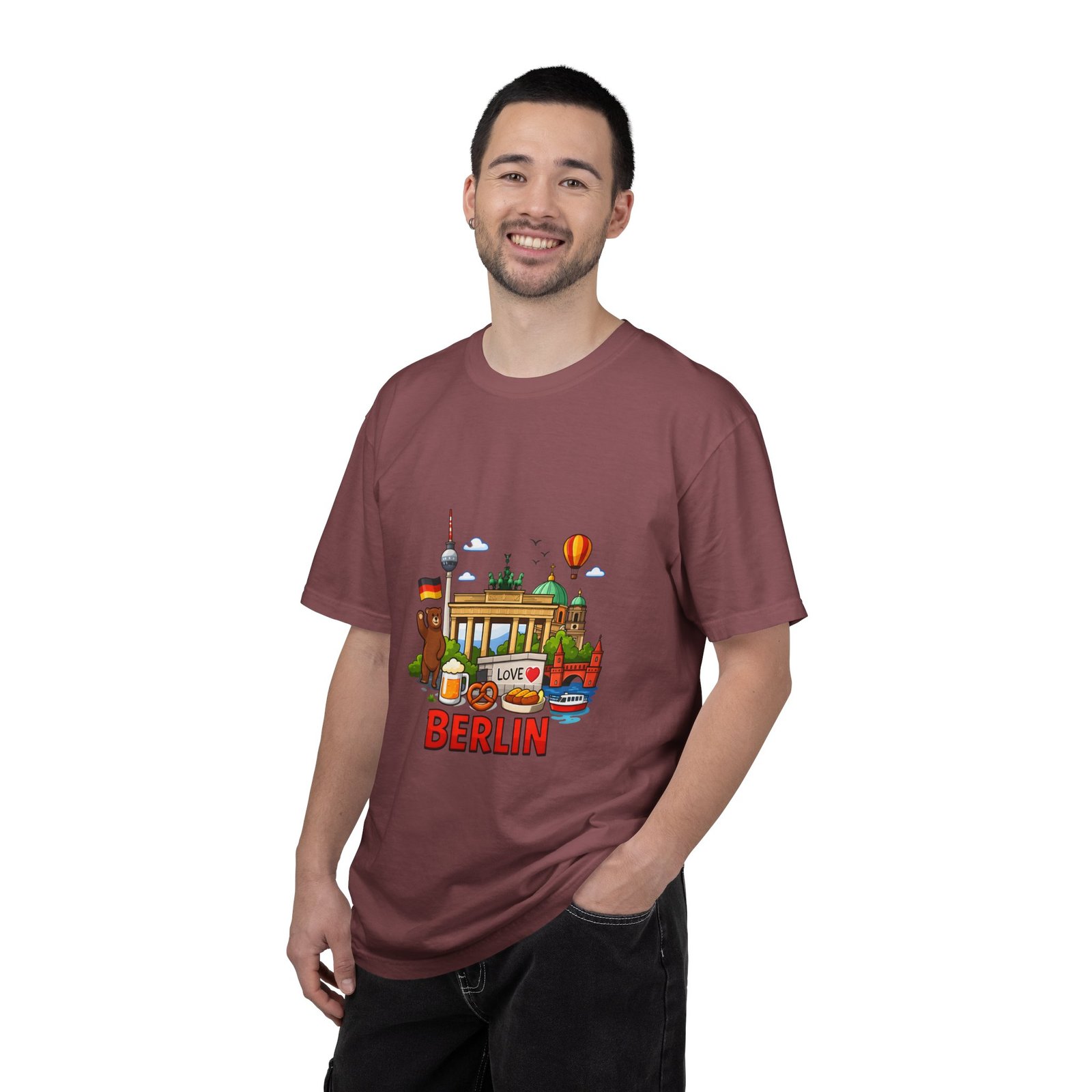 Berlin Landmark T-Shirt — Cute Cartoon Cityscape Tee - Image 16