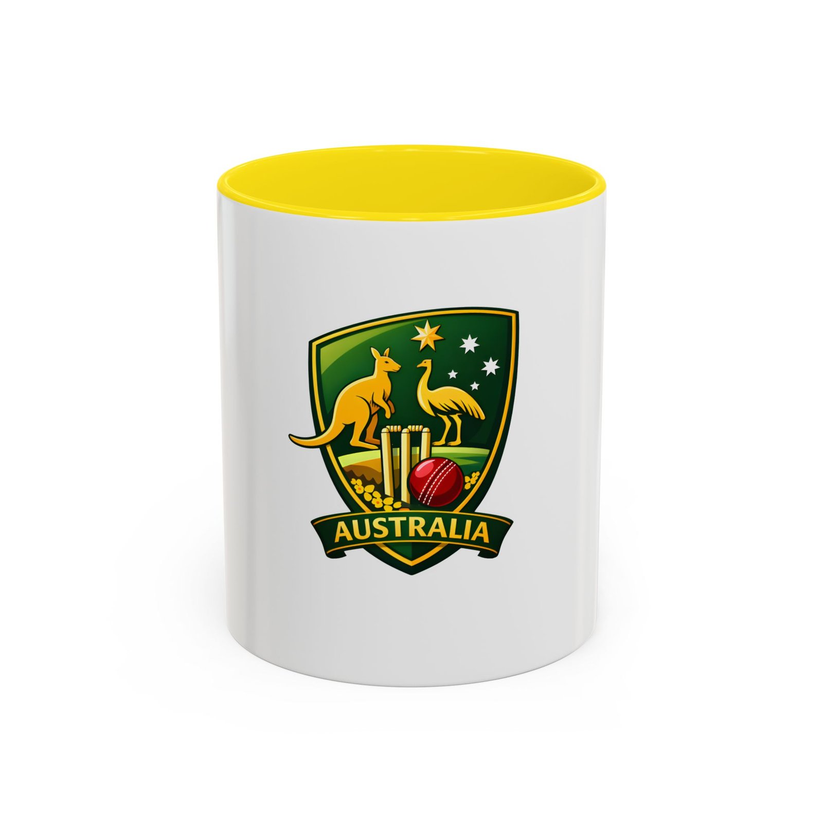 Australia Cricket Crest Accent Coffee Mug – 11/15oz - Image 45
