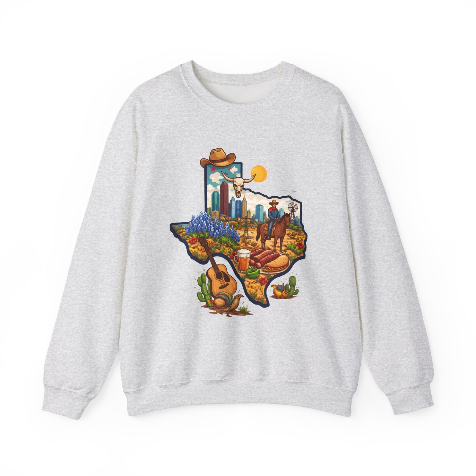Texas Landscape Crewneck Sweatshirt — Lone Star State Scenic Design - Image 5
