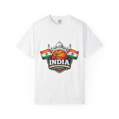 India Basketball T-Shirt – Indian Flag & Taj Mahal Hoop Tee