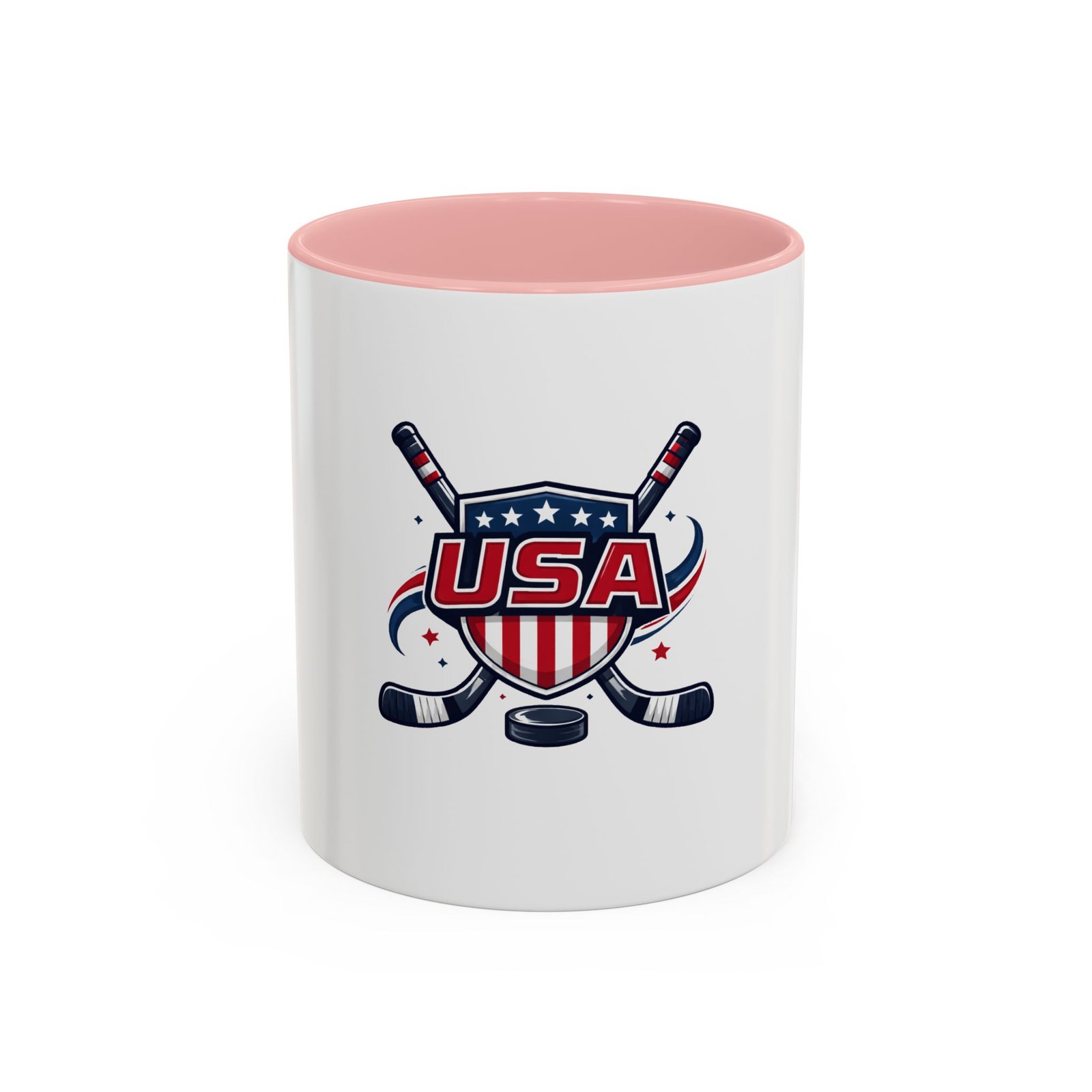 USA Hockey Crest Coffee Mug — Patriotic Ice Hockey Gift - Image 9