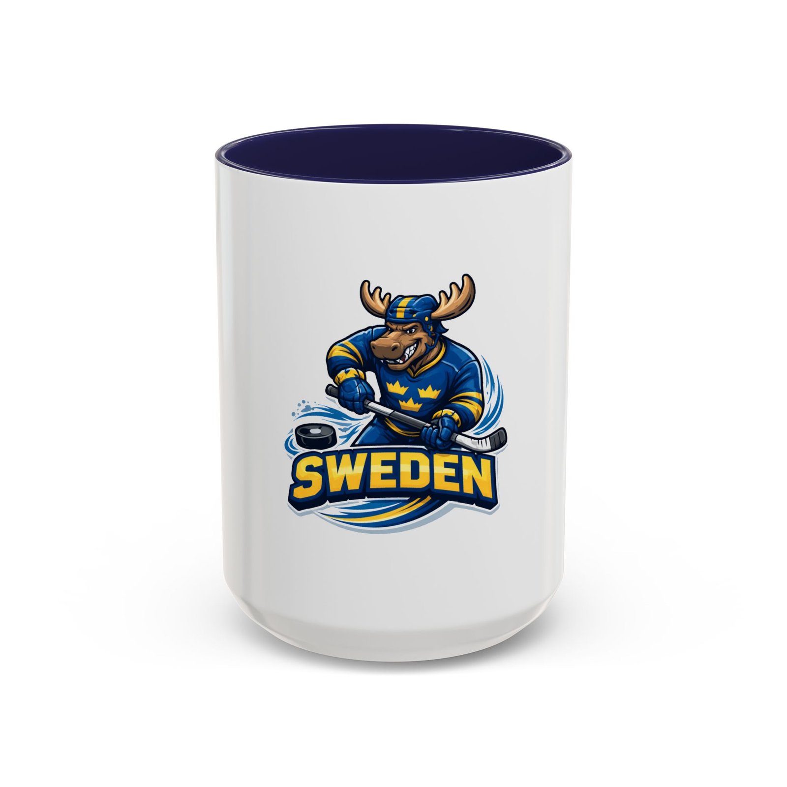 Sweden Hockey Moose Coffee Mug – Accent 11/15oz - Image 21