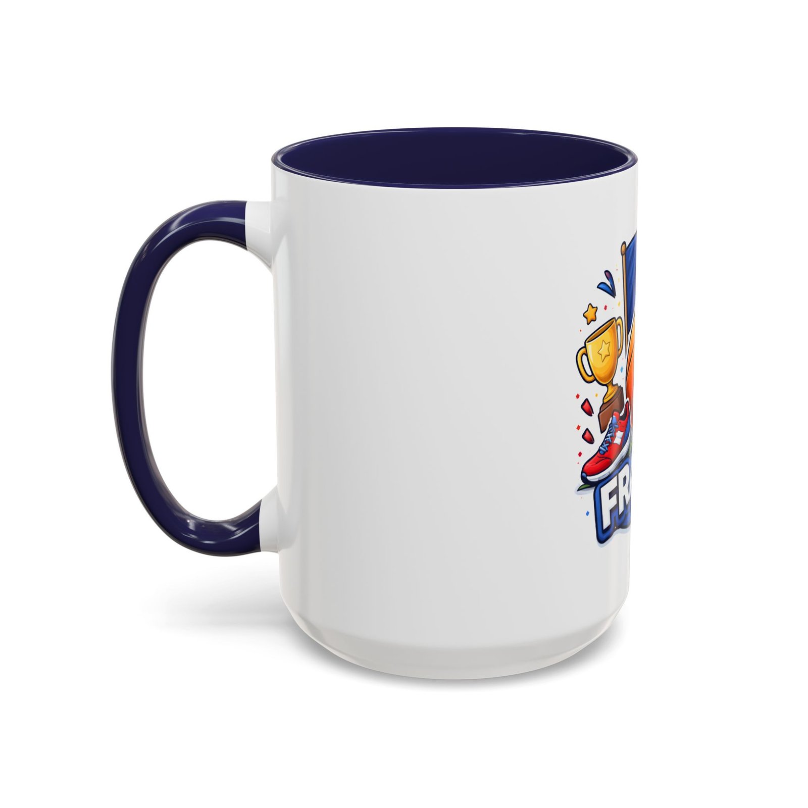 France Basketball Coffee Mug — French Flag, Basketball, Trophy Design (11/15 oz) - Image 23