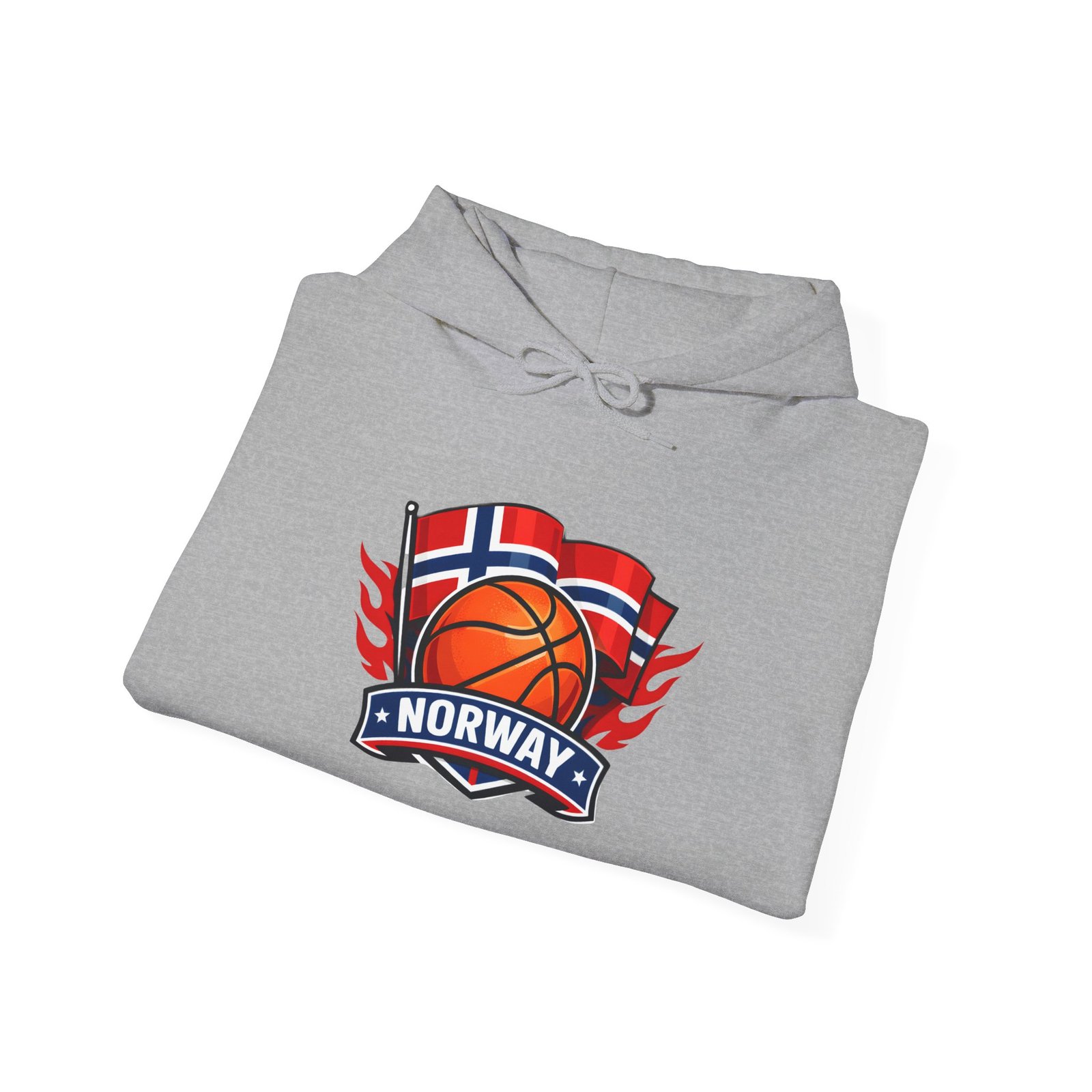 Norway Basketball Hoodie - Norwegian Flag Basketball Crest Pullover - Image 20