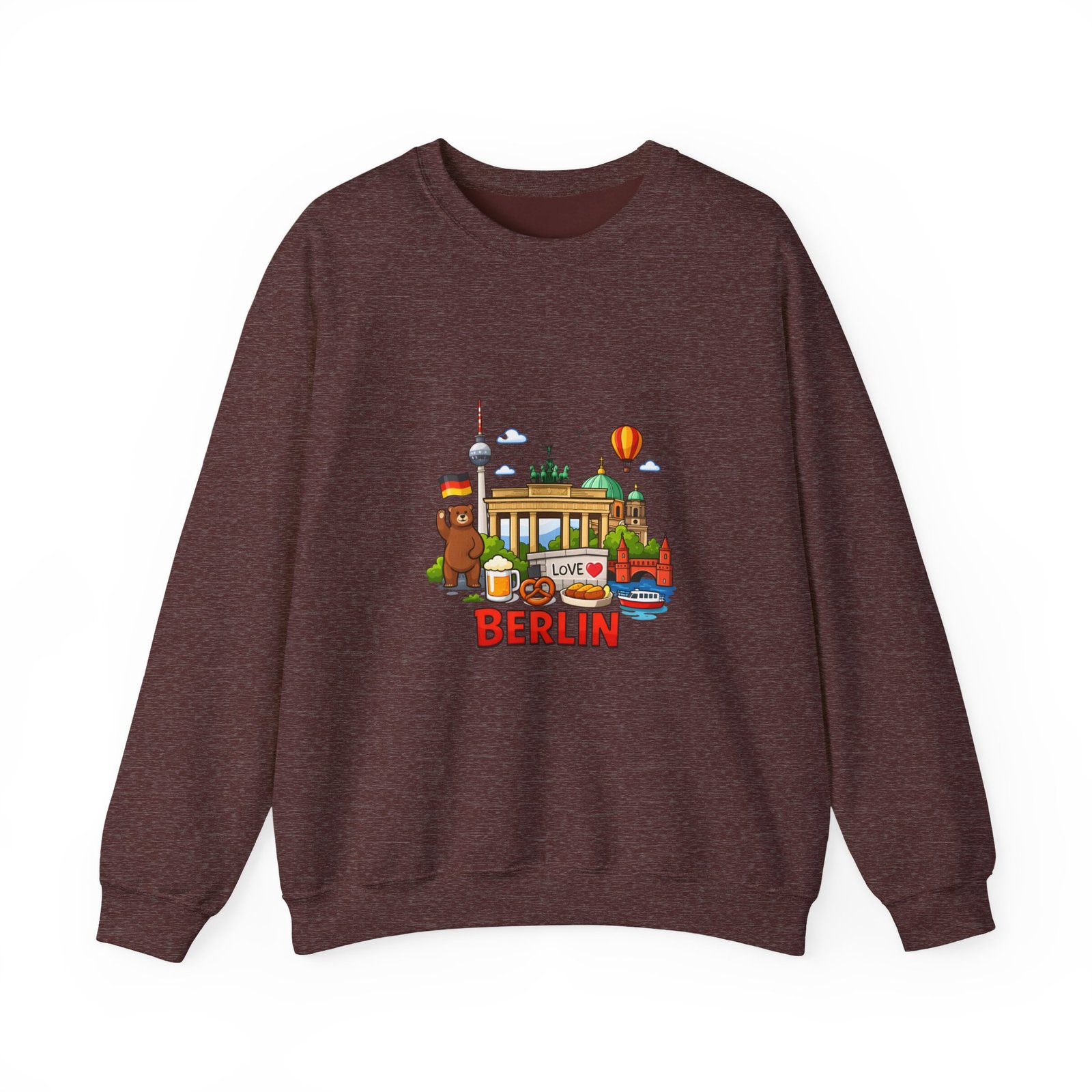 Berlin City Skyline Sweatshirt — Cute Landmark Map Tee with Brandenburger Gate & TV Tower - Image 13