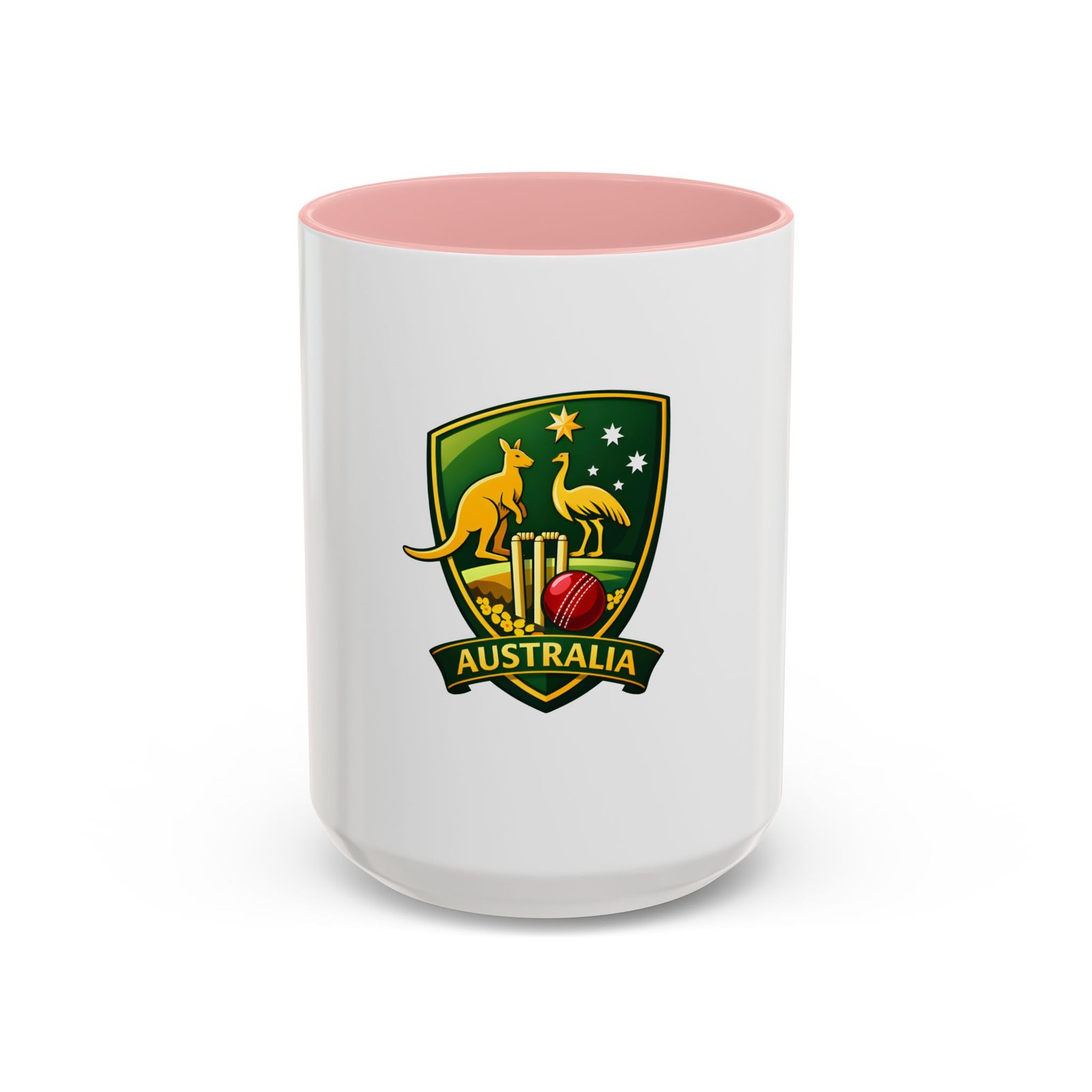Australia Cricket Crest Accent Coffee Mug – 11/15oz - Image 25