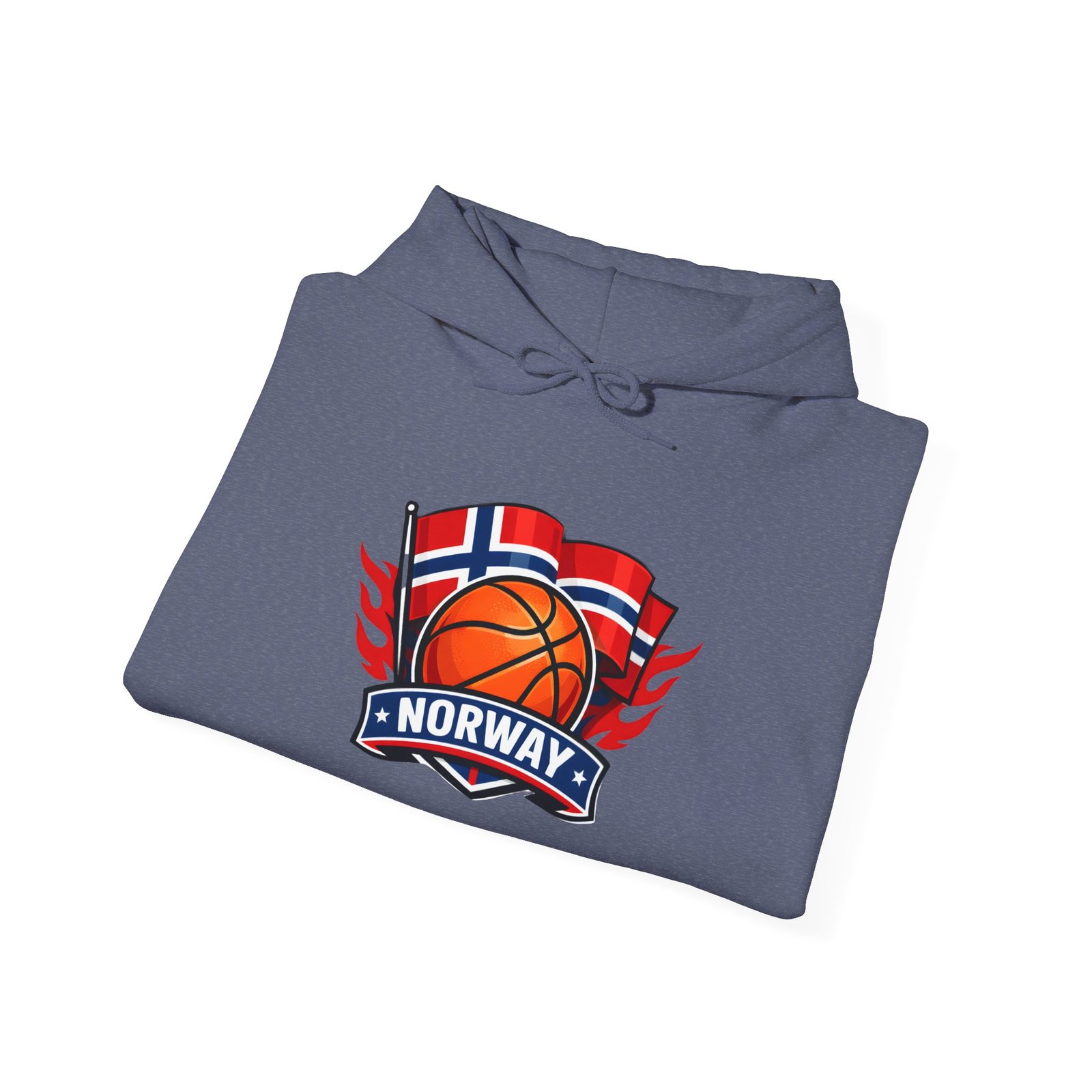 Norway Basketball Hoodie - Norwegian Flag Basketball Crest Pullover - Image 40
