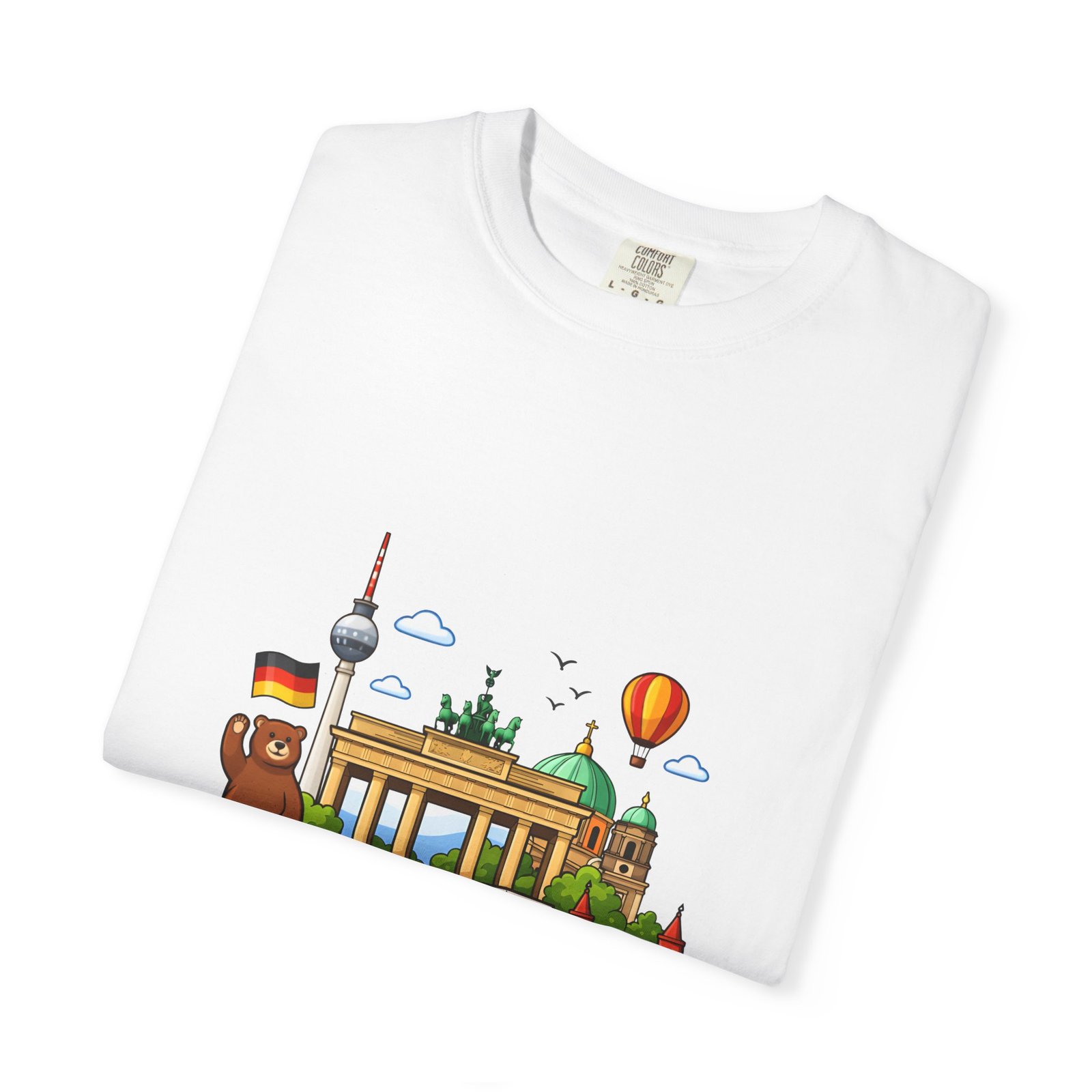 Berlin Landmark T-Shirt — Cute Cartoon Cityscape Tee - Image 3