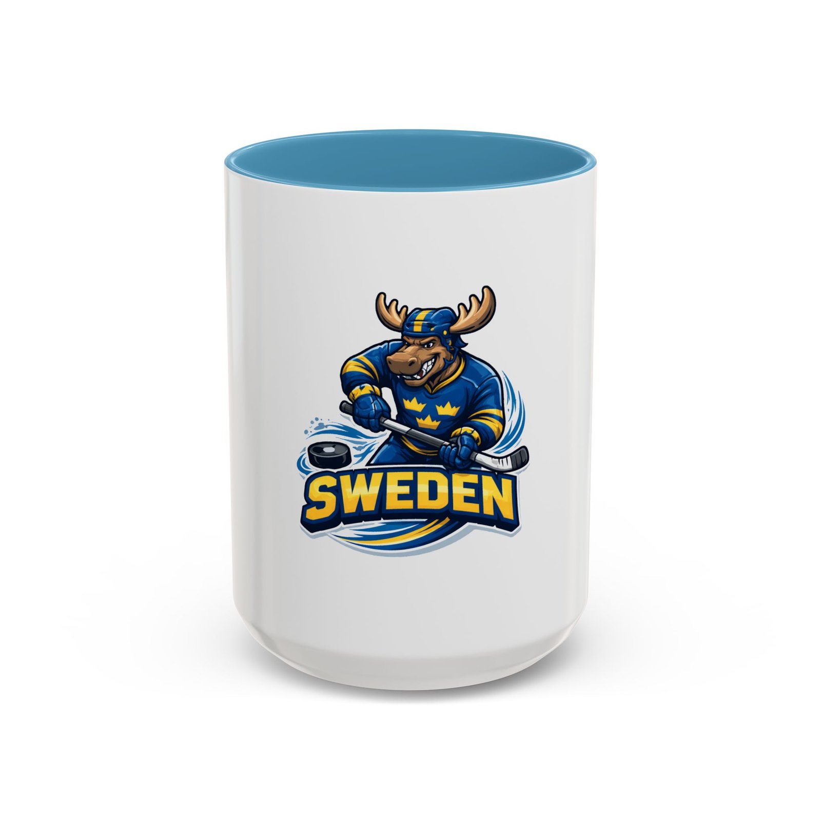 Sweden Hockey Moose Coffee Mug – Accent 11/15oz - Image 37