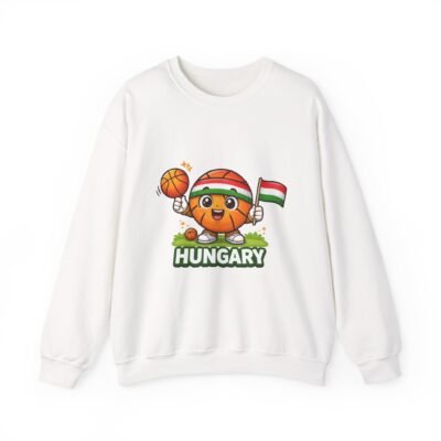 Hungary Basketball Mascot Sweatshirt – Cute Hungary Flag Basketball Crewneck