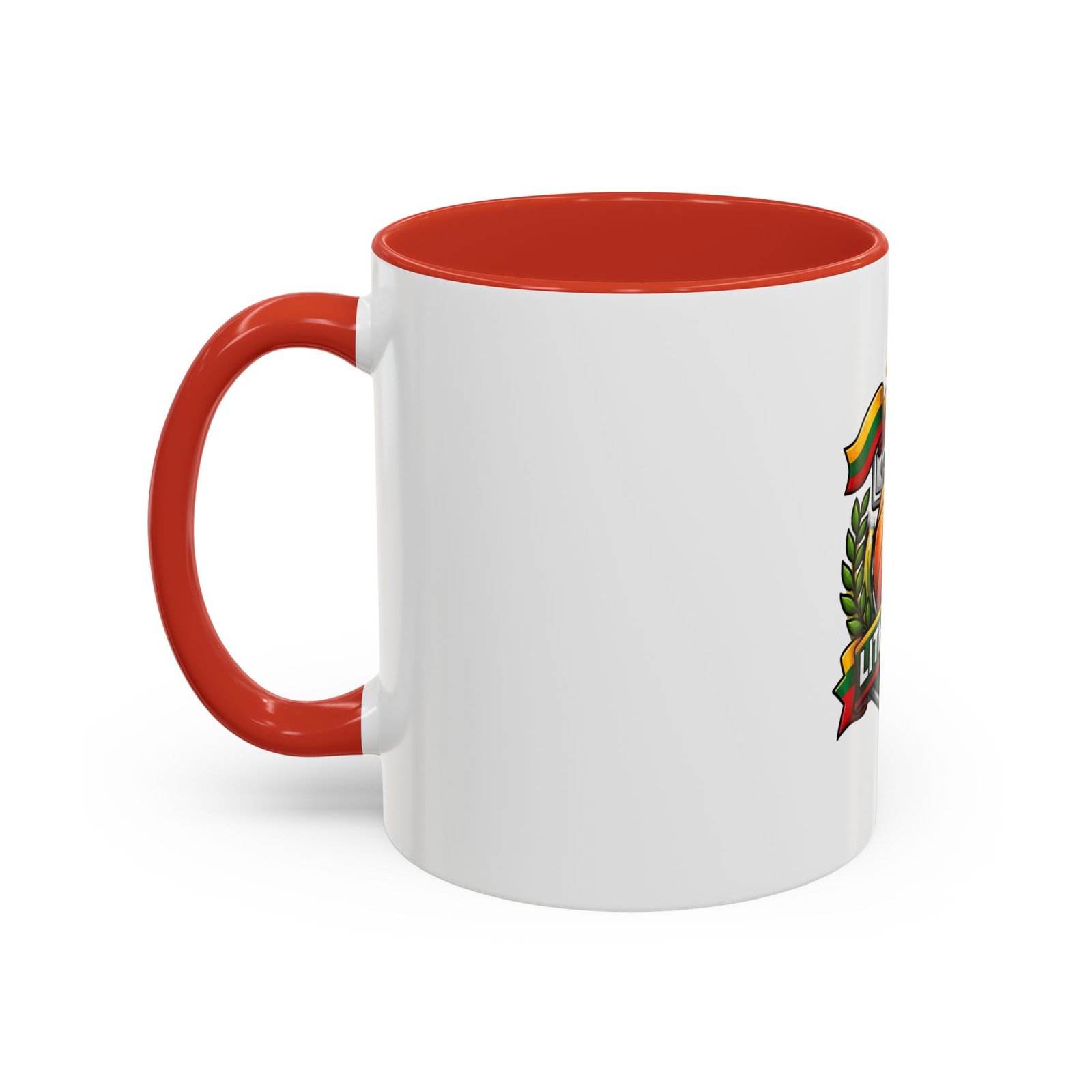 Lithuania Basketball Crest Accent Coffee Mug (11/15oz) - Image 15