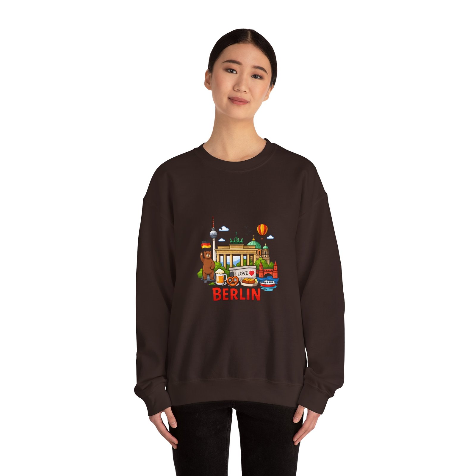 Berlin City Skyline Sweatshirt — Cute Landmark Map Tee with Brandenburger Gate & TV Tower - Image 28