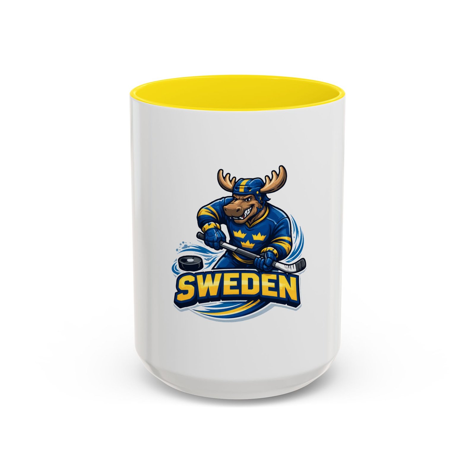 Sweden Hockey Moose Coffee Mug – Accent 11/15oz - Image 53