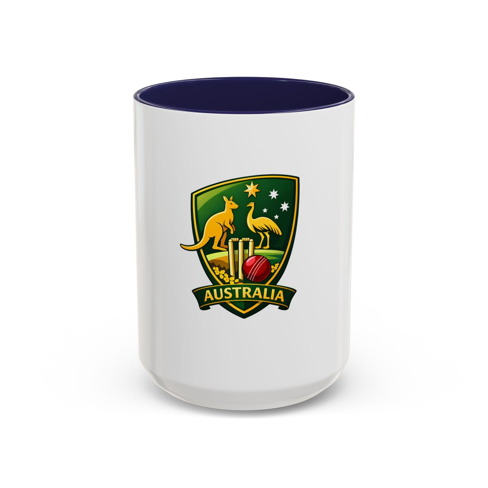 Australia Cricket Crest Accent Coffee Mug – 11/15oz - Image 21