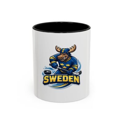 Sweden Hockey Moose Coffee Mug – Accent 11/15oz