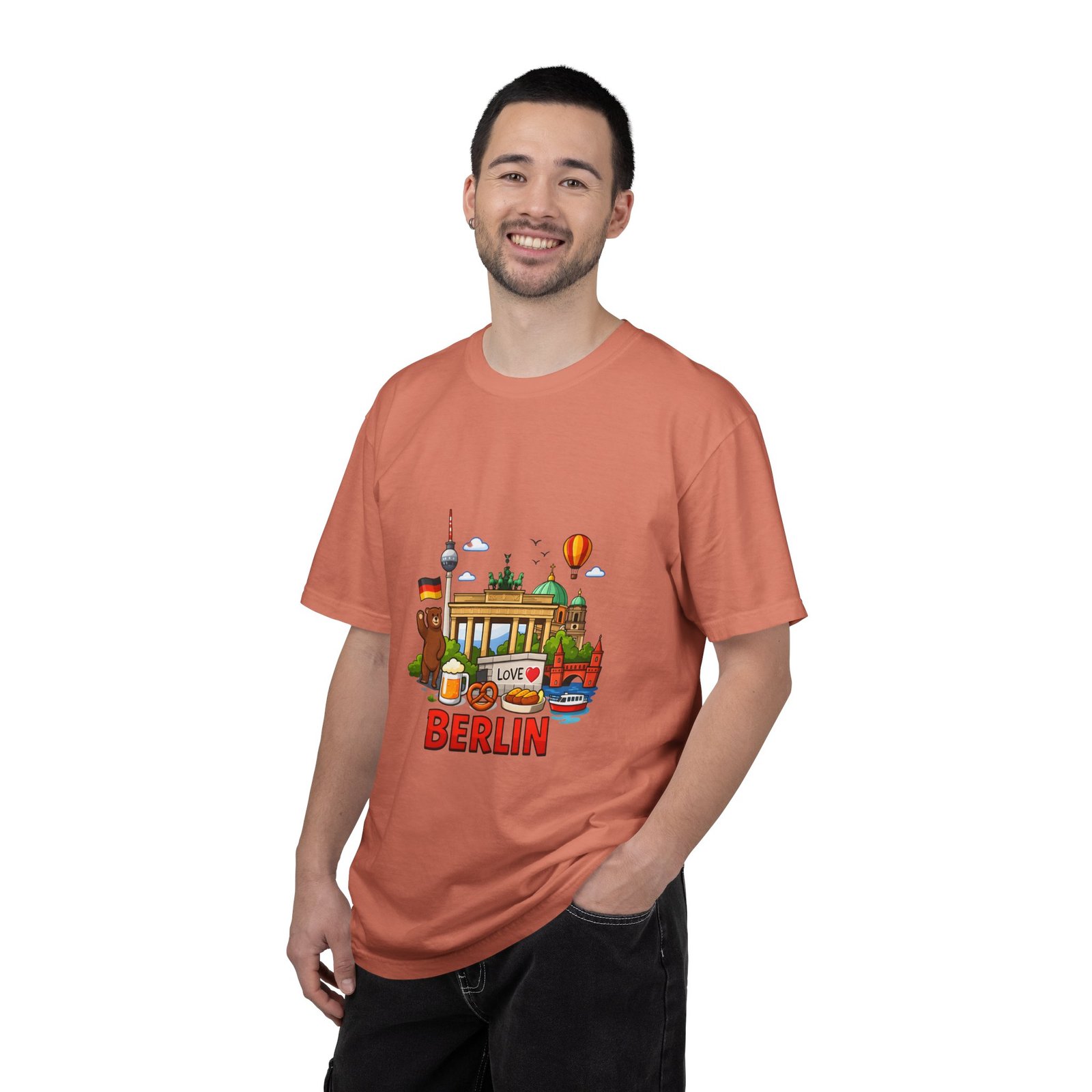 Berlin Landmark T-Shirt — Cute Cartoon Cityscape Tee - Image 8