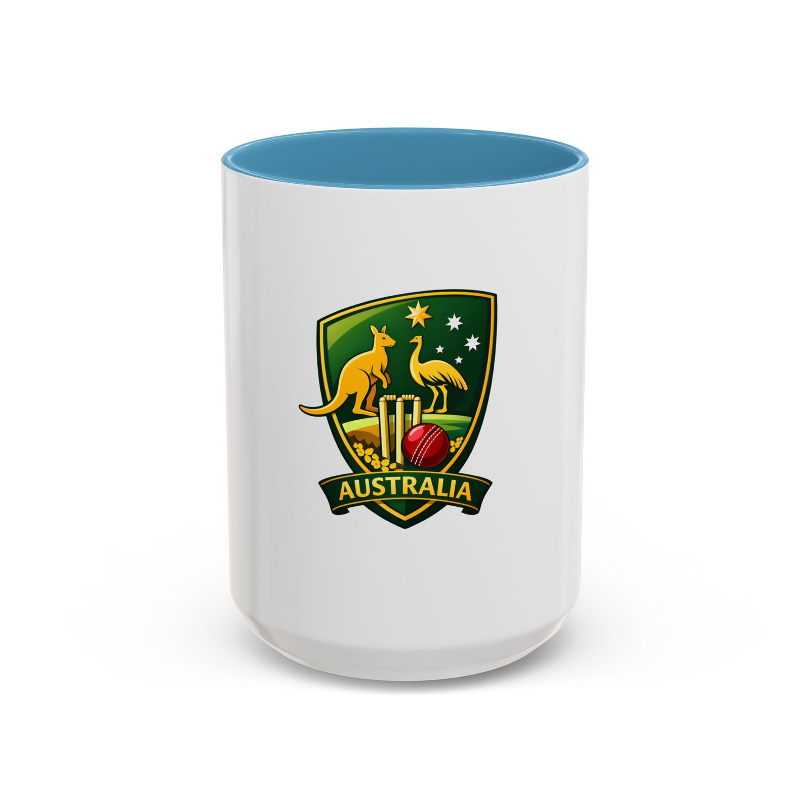 Australia Cricket Crest Accent Coffee Mug – 11/15oz - Image 37