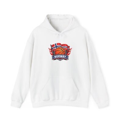 Norway Basketball Flag Hoodie – Scandinavian Basketball Fan Pullover