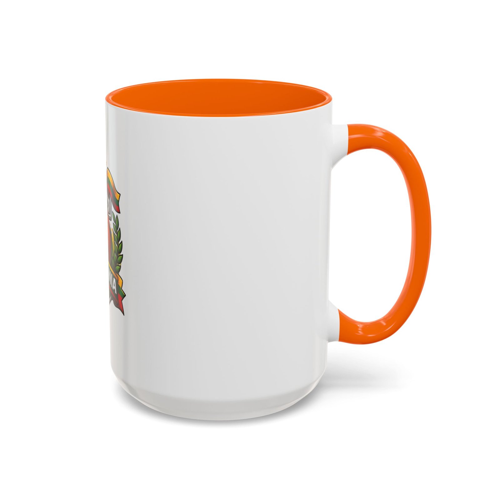 Lithuania Basketball Crest Accent Coffee Mug (11/15oz) - Image 50