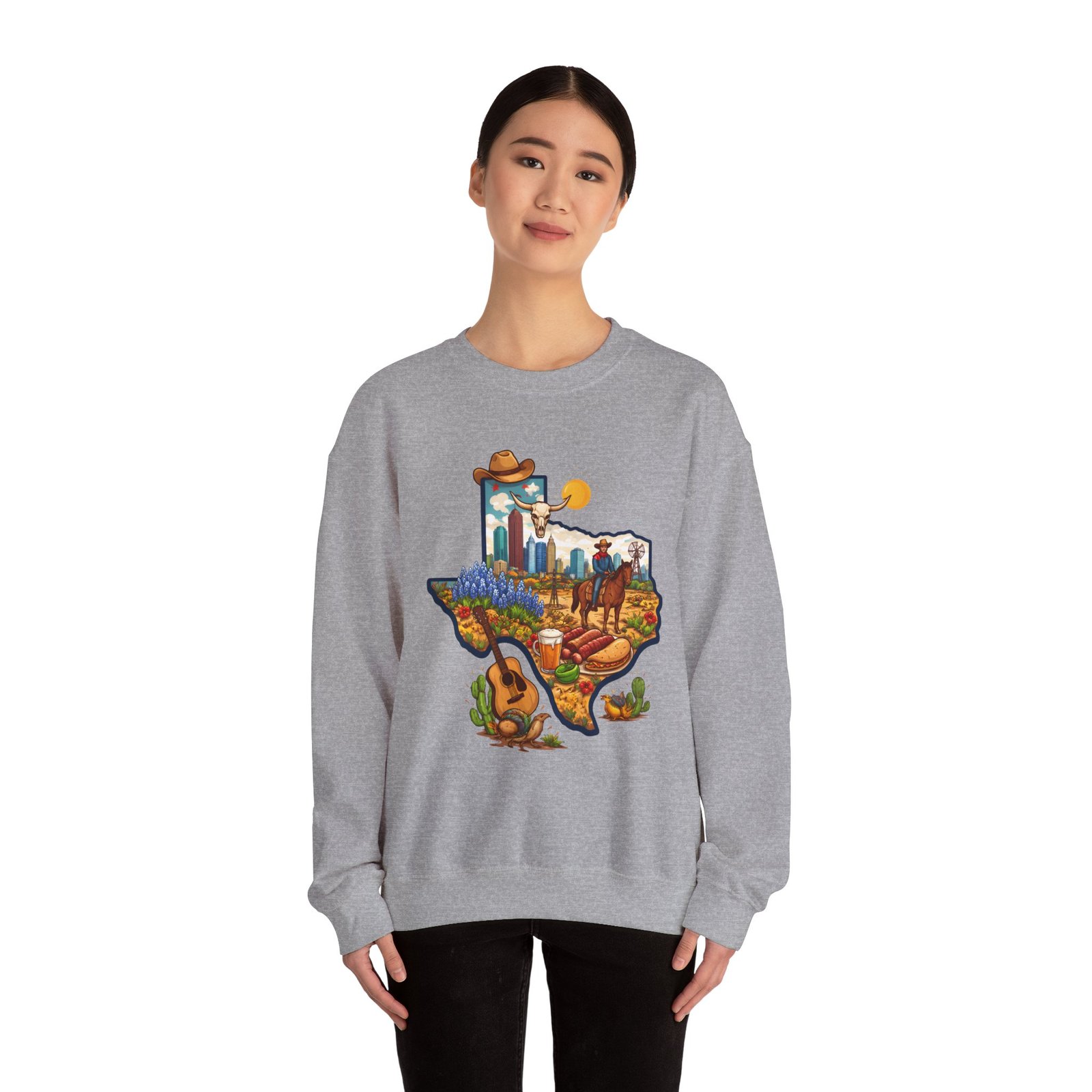 Texas Landscape Crewneck Sweatshirt — Lone Star State Scenic Design - Image 24
