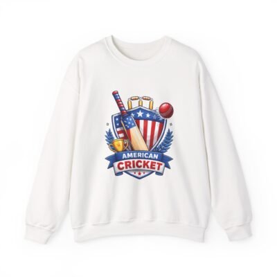 American Cricket Crewneck Sweatshirt — USA Shield Cricket Logo