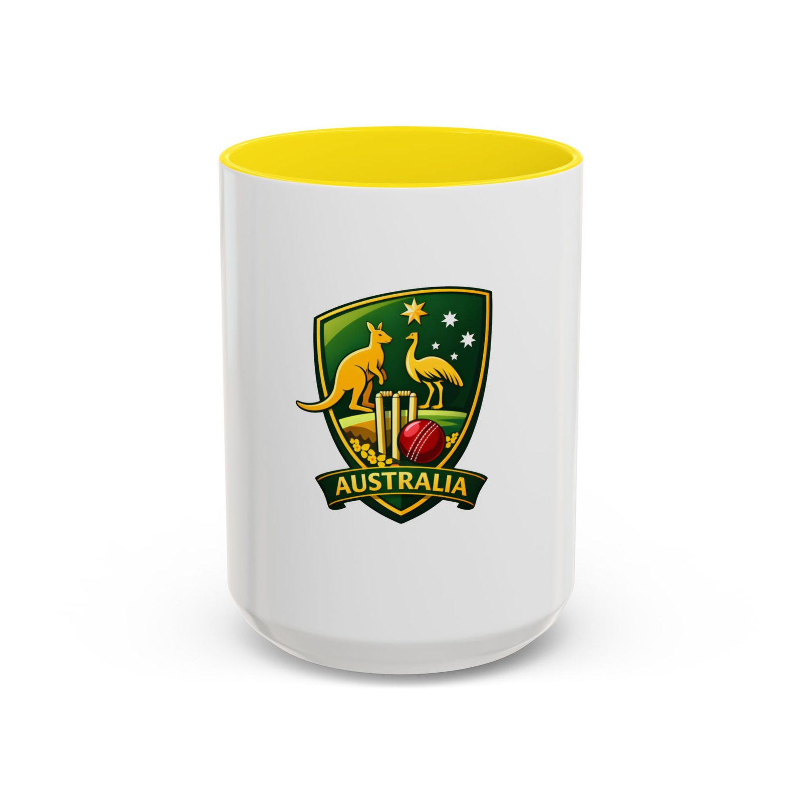 Australia Cricket Crest Accent Coffee Mug – 11/15oz - Image 53