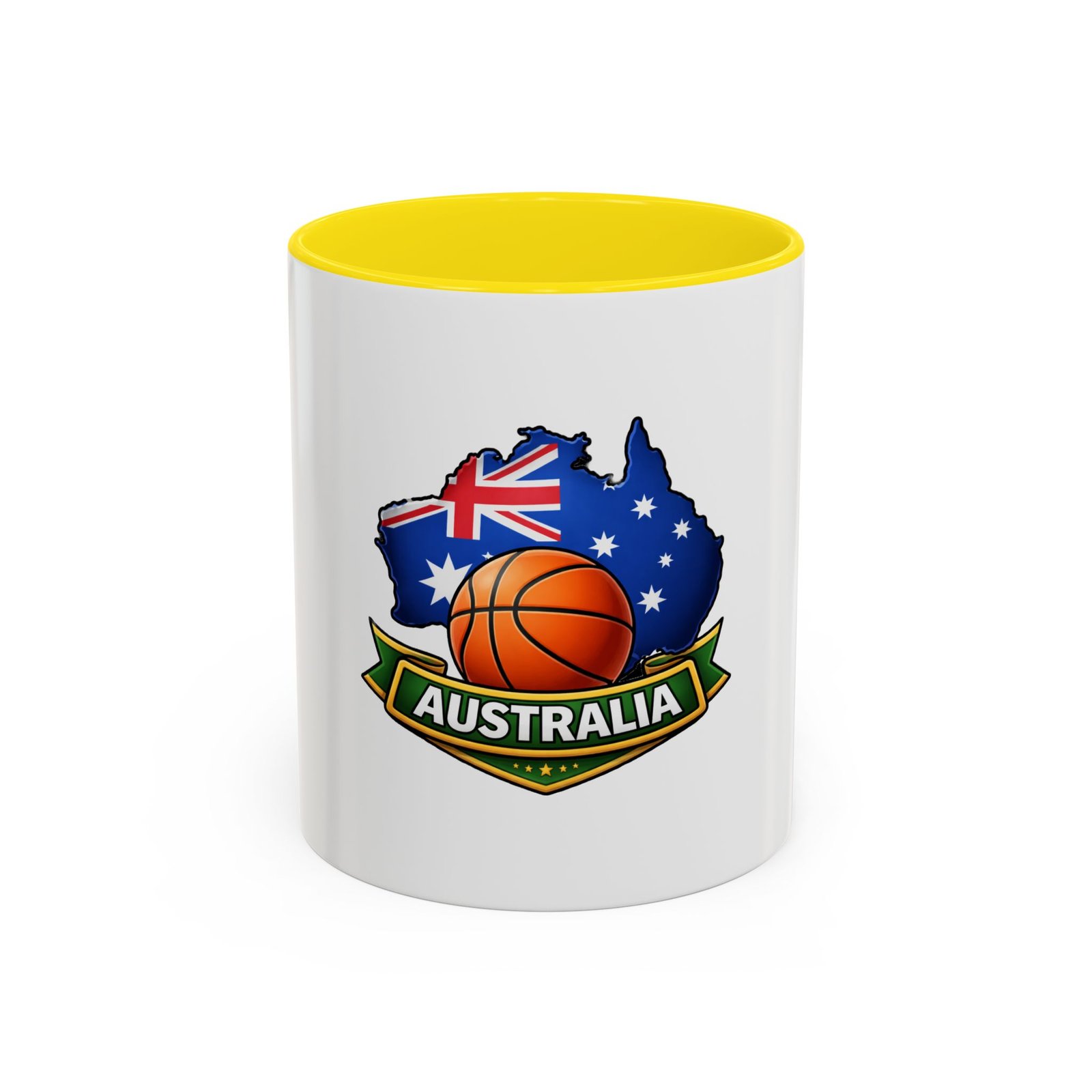 Australia Basketball Coffee Mug — Australian Flag & Basketball Accent Mug (11/15 oz) - Image 45