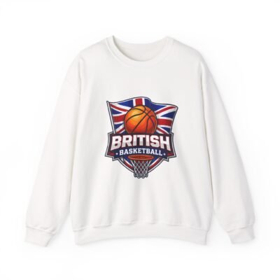 British Basketball Crewneck Sweatshirt — Union Jack Hoop Logo