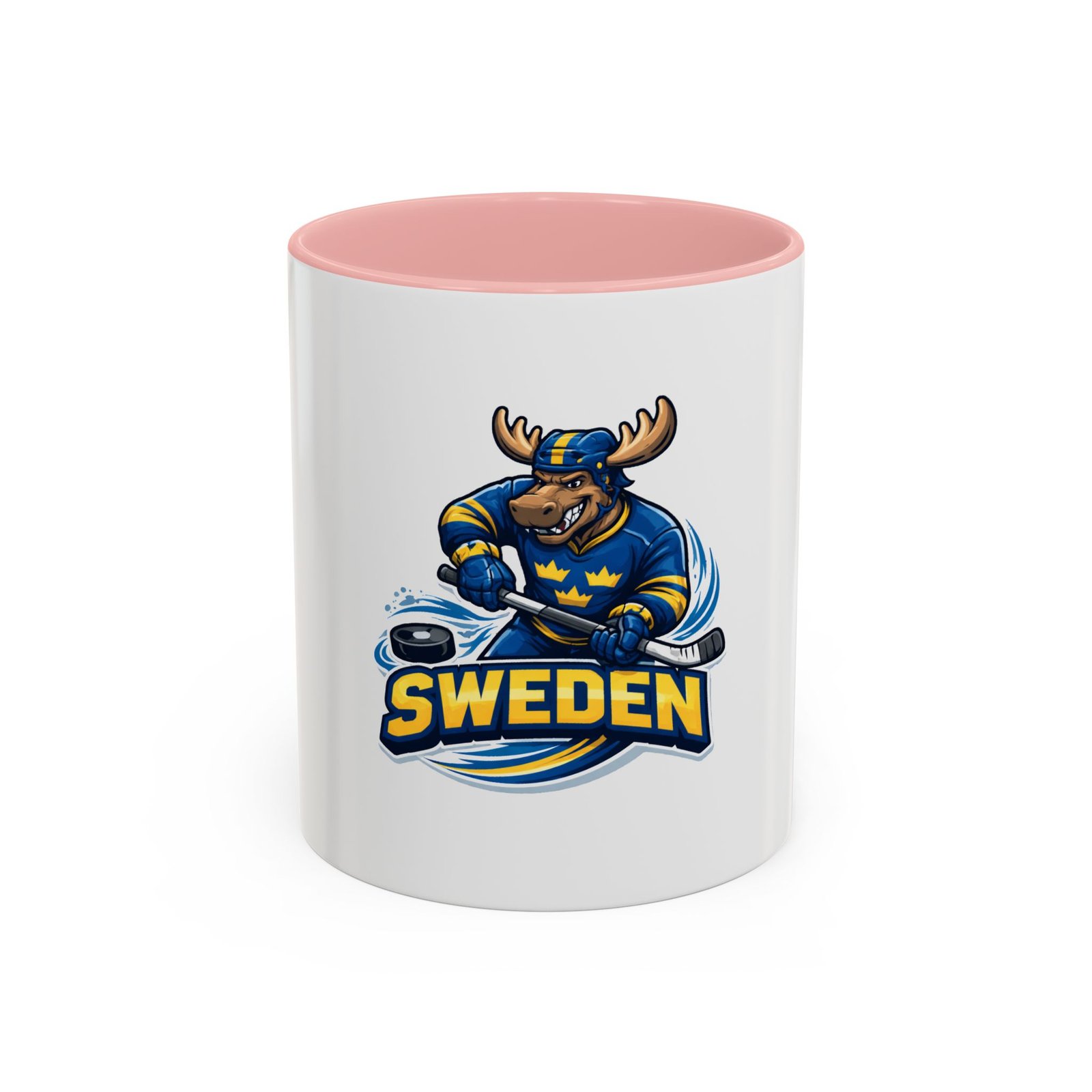 Sweden Hockey Moose Coffee Mug – Accent 11/15oz - Image 9