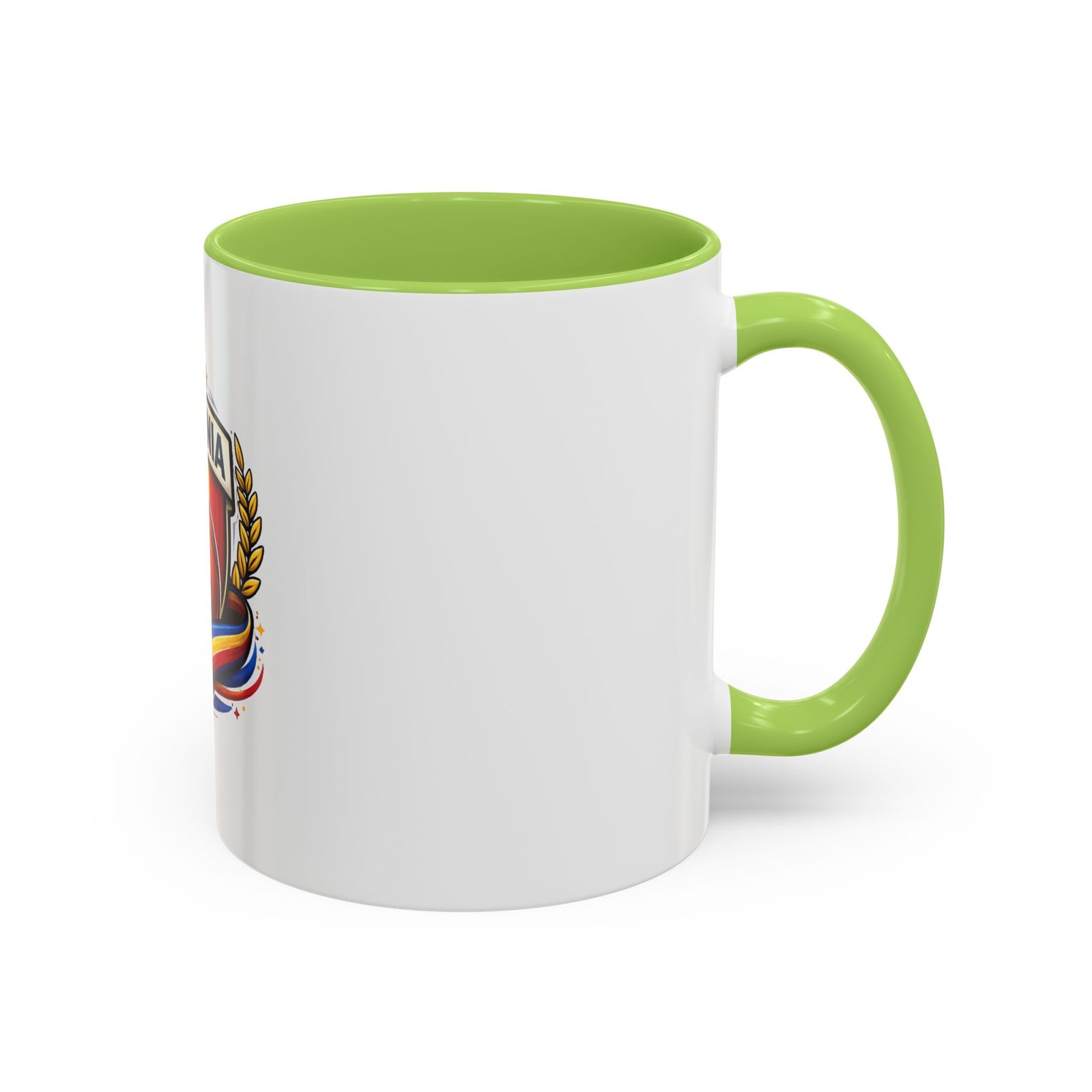Romania Basketball Crest Accent Mug — 11oz/15oz Coffee Cup - Image 58